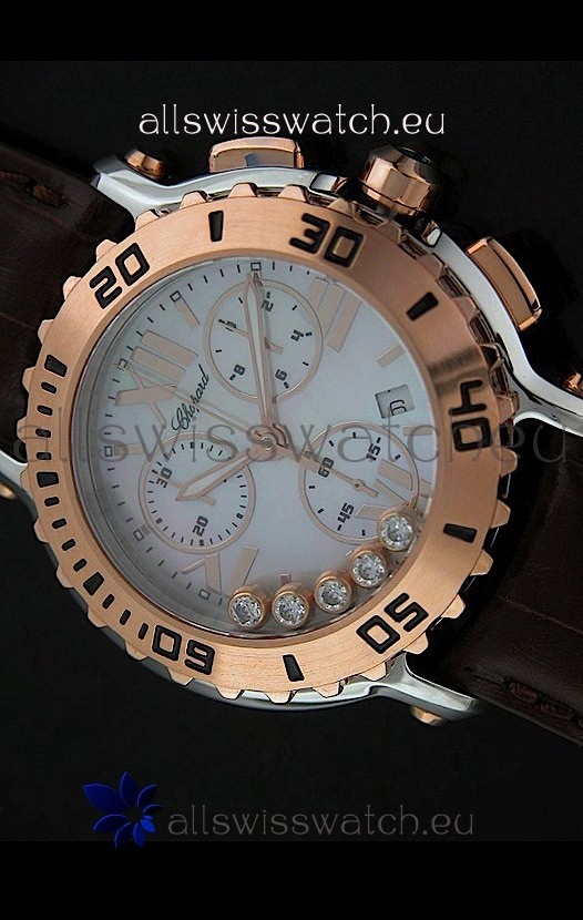 IMG_9085 Chopard Happy Sportin Brown Strap Replica 2