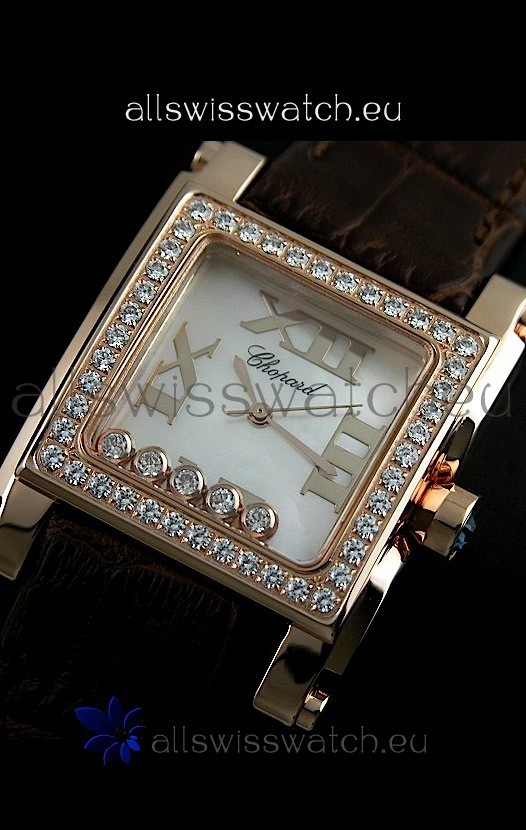 IMG_9085 Chopard Happy Sportin Brown Strap Replica 2