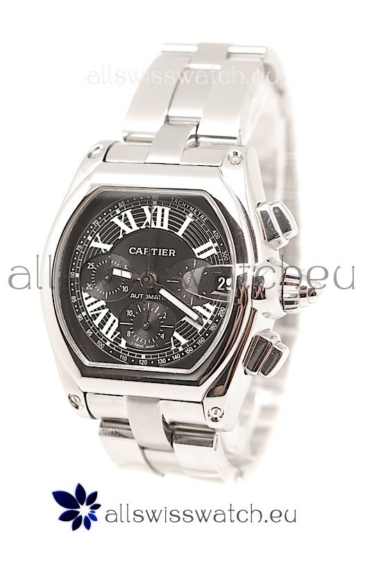 IMG_9085 Cartier Roadster Chronographin Black Dial Replica 2