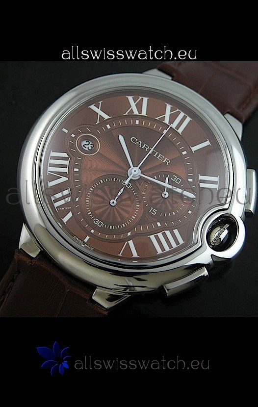 IMG_9085 Cartier Ballon de in Brown Dial Replica 2