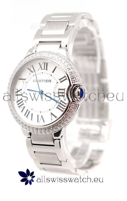 IMG_9085 Ballon De Cartier Mid Sized in Diamond Bezel Replica 2