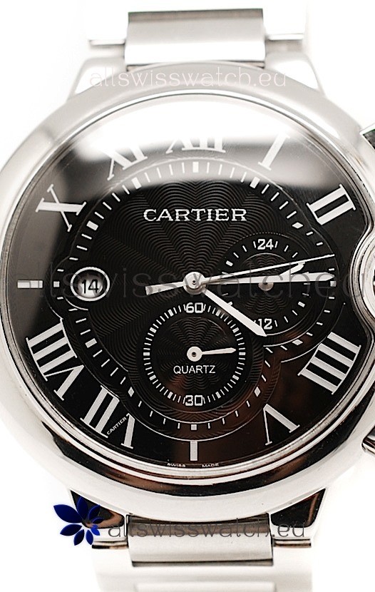 IMG_9085 Ballon De Cartier Chronographin Black Dial Replica 2