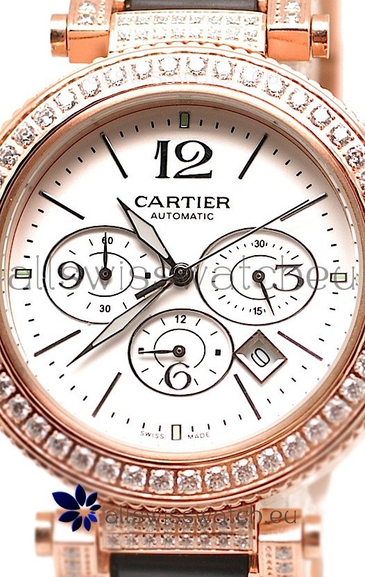IMG_9085 Cartier Pasha Seatimer Swiss Diamonds Replica 2