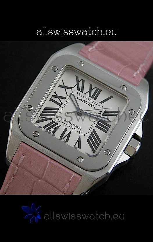 IMG_9085 Cartier Santos inWhite Dial Replica 2