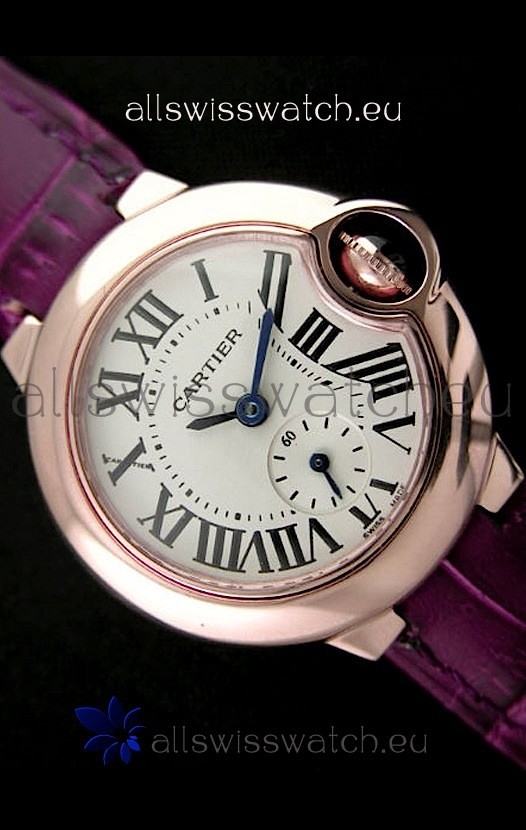 Cartier Ladies in Rose Gold Casing Replica 2