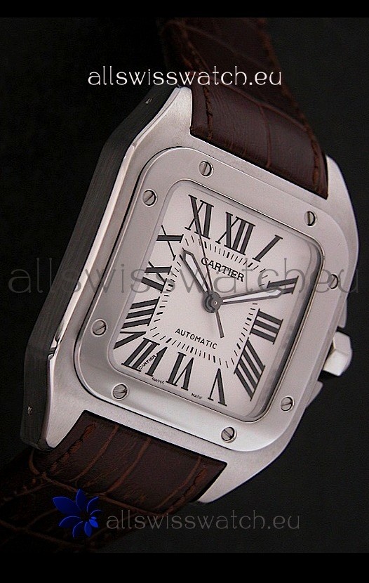 IMG_9085 Cartier Santosin White Dial Replica 2