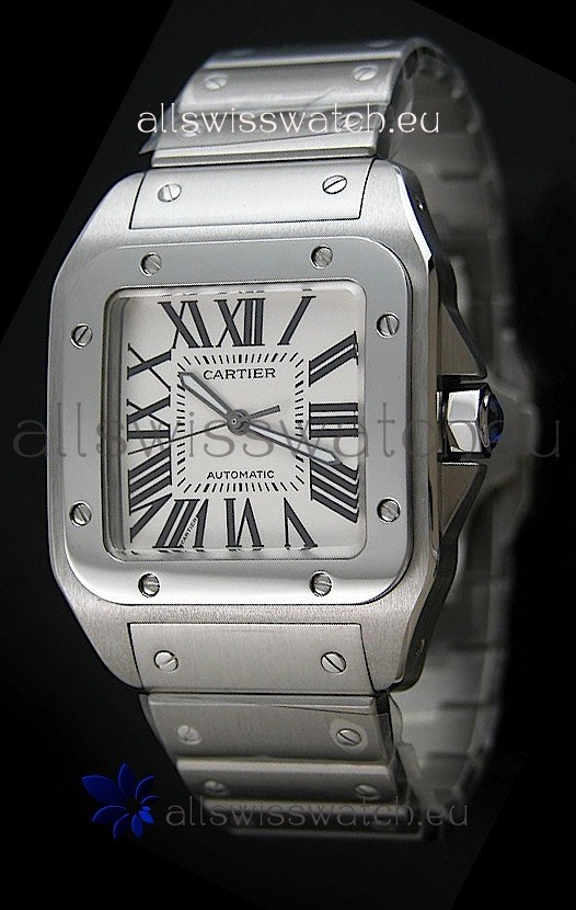 IMG_9085 Cartier Santosin White Dial Replica 2