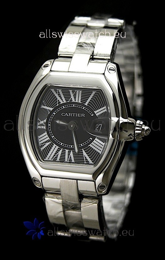 IMG_9085 Cartier Roadster Ladies - 1:1 Mirror in Pink Dial Replica 2