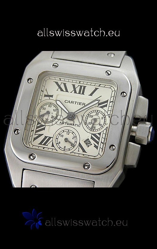 IMG_9085 Cartier Santosin Steel Strap Replica 2