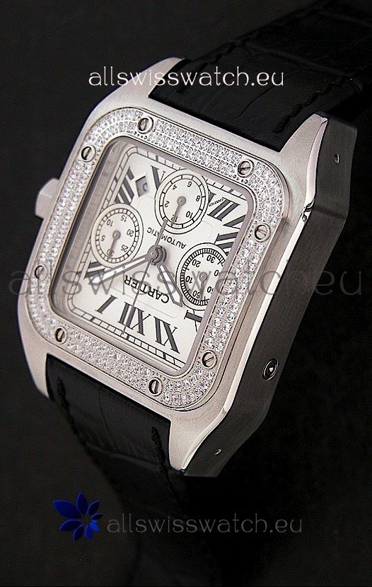 IMG_9085 Cartier Santosin White Dial Replica 2