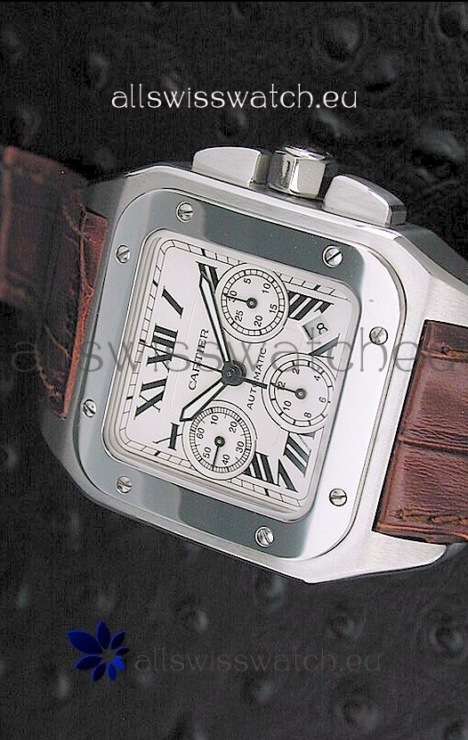 IMG_9085 Cartier Santosin White Dial Replica 2