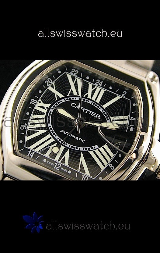 IMG_9085 Cartier Roadster Automatic in Black Dial Replica 2