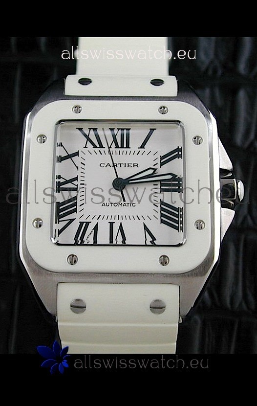 IMG_9085 Cartier Santosin White Dial Replica 2