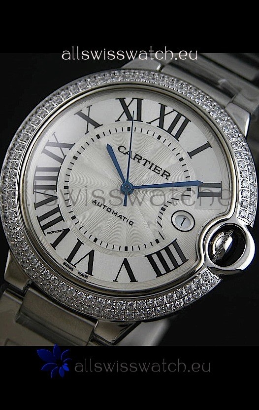 IMG_9085 Cartier Ballon Bleu Automatic in White Dial Replica 2