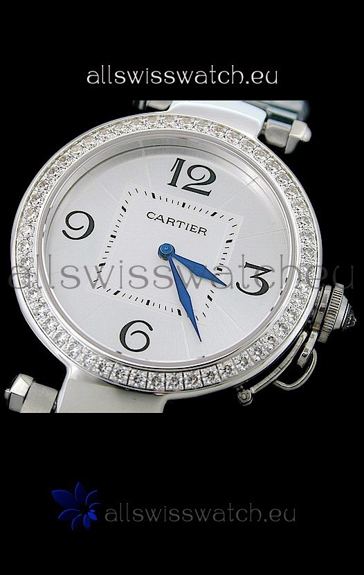 Cartier Pasha de Automatic in White Dial Replica 2
