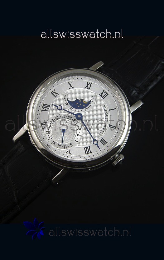 Breguet Classique Moonphase Stainless Steel Replica 2