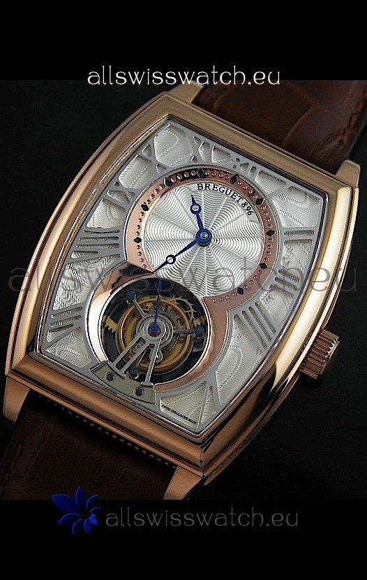 Breguet 986 AI in Silver & Golden Dial Replica 2