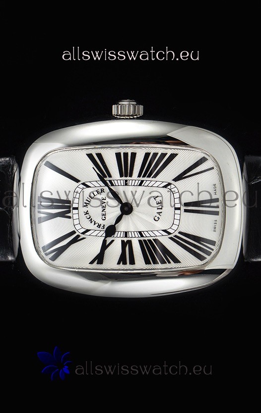 IMG_9085 Franck Muller Galet Ladies Quartz Black Strap Replica 2
