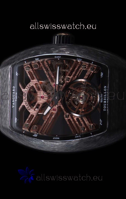 IMG_9085 Franck Muller Vanguard Skeleton Tourbillon Black Carbon Replica 2