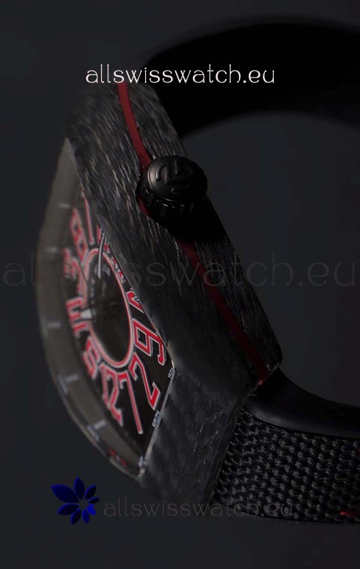 IMG_9085 Franck Muller Vanguard Carbon Casing Red Indexes Replica 2