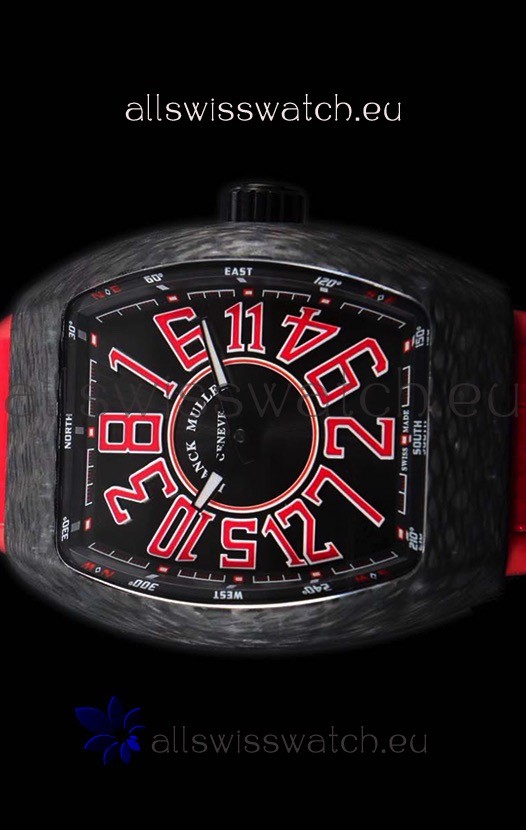 IMG_9085 Franck Muller Vanguard Carbon Casing Red Indexes Replica 2