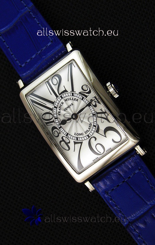 IMG_9085 Franck Muller Long Island Ladies in Quartz Movement Blue Strap Replica 2