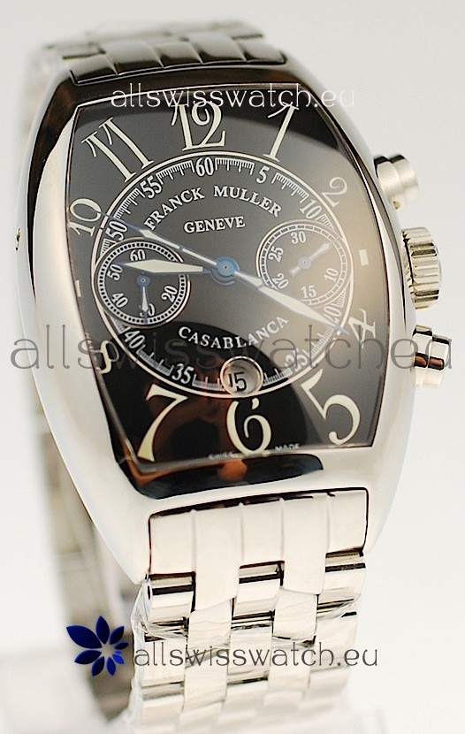 IMG_9085 Franck Muller Casablanca Chronograph in Black Dial Replica 2