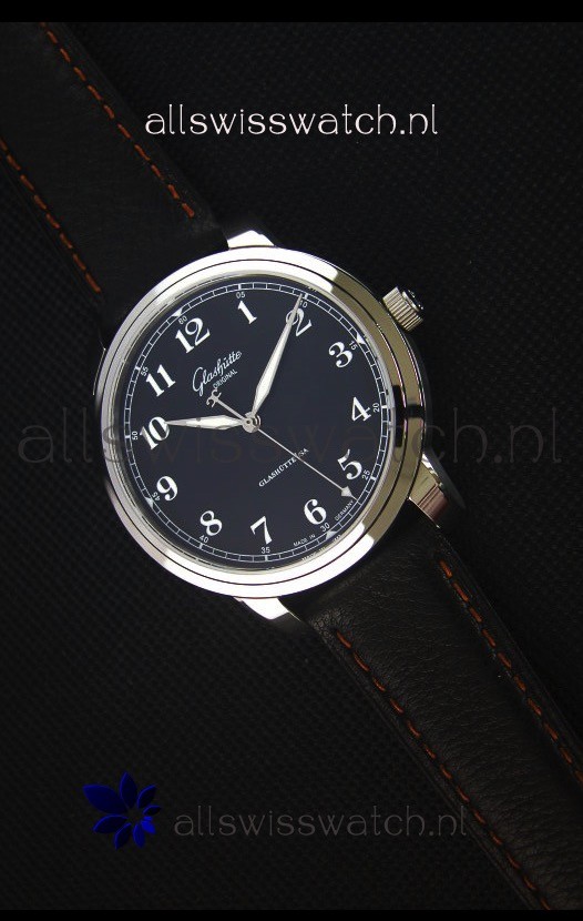 IMG_9085 Glashuette Senator Excellence Black Dial Steel Case Replica 2