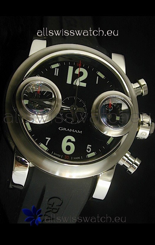 Graham Chronograph Swordfishin Black Dial Replica 2