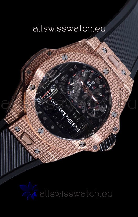 IMG_9085 Hublot Big Bang MP-11 Power Reserve 3D Gold Carbon Replica 2