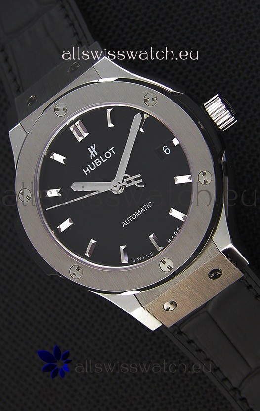 IMG_9085 Hublot Big Bang Classic Fusion 38MM 1:1 Mirror Black Dial Replica 2