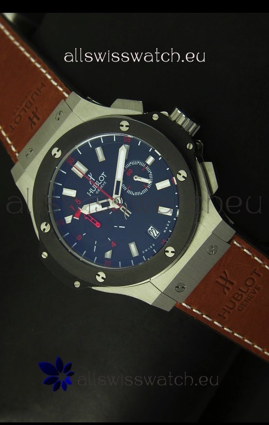 IMG_9085 Hublot Big Bang Stainless Ceramic Bezel Quartz 45MM Replica 2