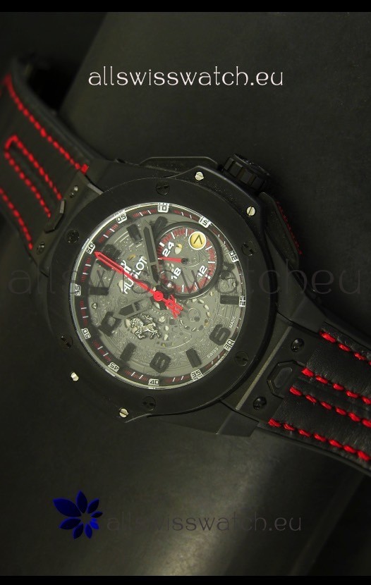 IMG_9085 Hublot Big Bang Ferrari Quartz Movement in PVD Case Replica 2