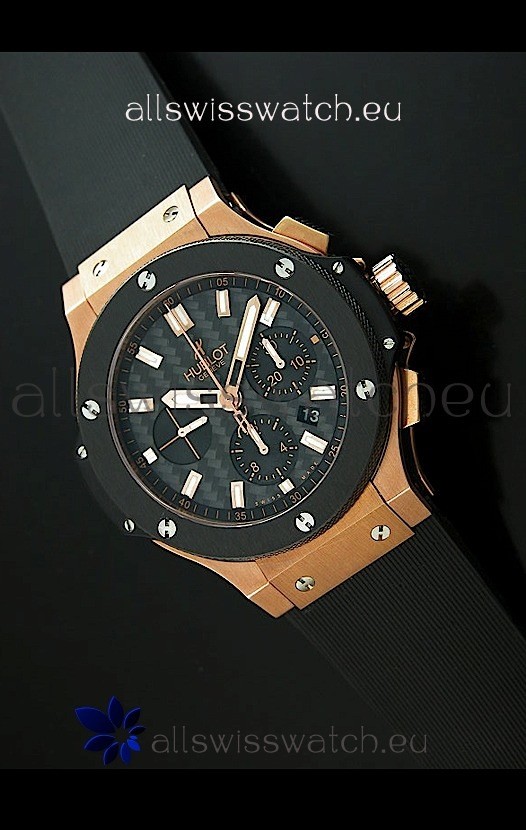 IMG_9085 Hublot Big Bang Pink Gold- 1:1 Mirror Carbon Dial Replica 2