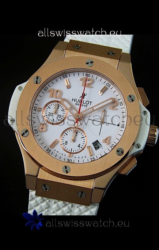 Hublot Big Bang Pink Gold Casing 40MM - 1:1 Mirror Replica 2