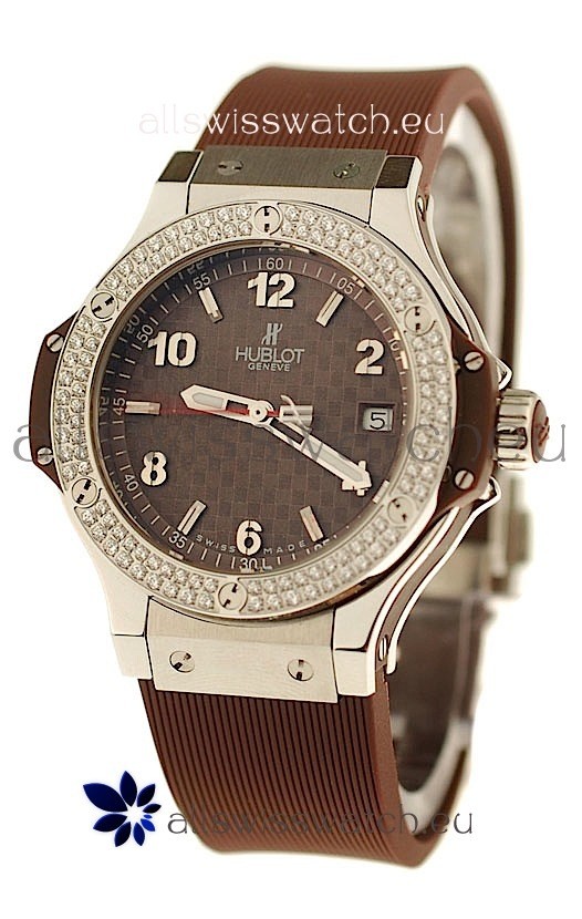 IMG_9085 Hublot Big Bang King Cappuccino Diamonds Quartz Replica 2