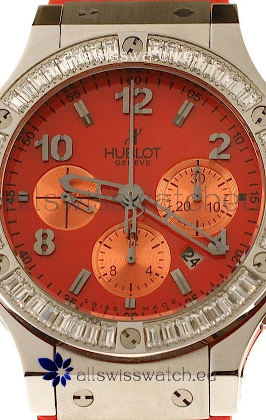 IMG_9085 Hublot Big Bang White Baguette Diamonds Shaped Bezel Replica 2
