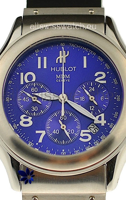 IMG_9085 Hublot MDM Chronographin Blue Dial Replica 2