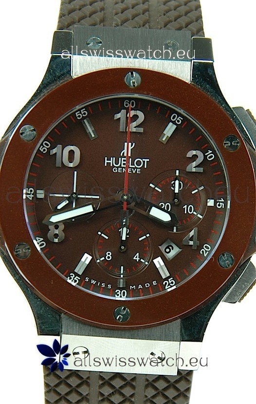 IMG_9085 Hublot Big Bangin Brown Dial Ceramic Bezel Replica 2