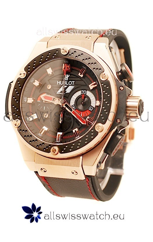 IMG_9085 Hublot F1 King Power Zirconium Chronograph Limited Edition in Pink Gold Replica 2