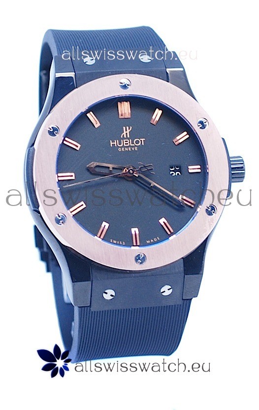 IMG_9085 Hublot Classic Fusion Rose Gold Double Plated Bezel Replica 2
