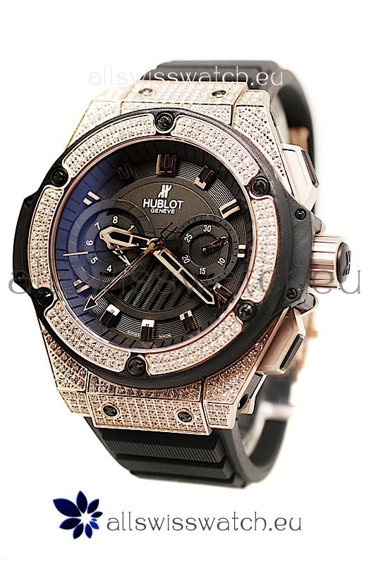 IMG_9085 Hublot Gold Big Bang King Power Diamond Replica 2