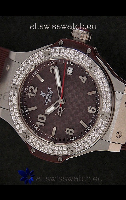 IMG_9085 Hublot Big Bang King Quartz in Checkered Brown Dial Replica 2