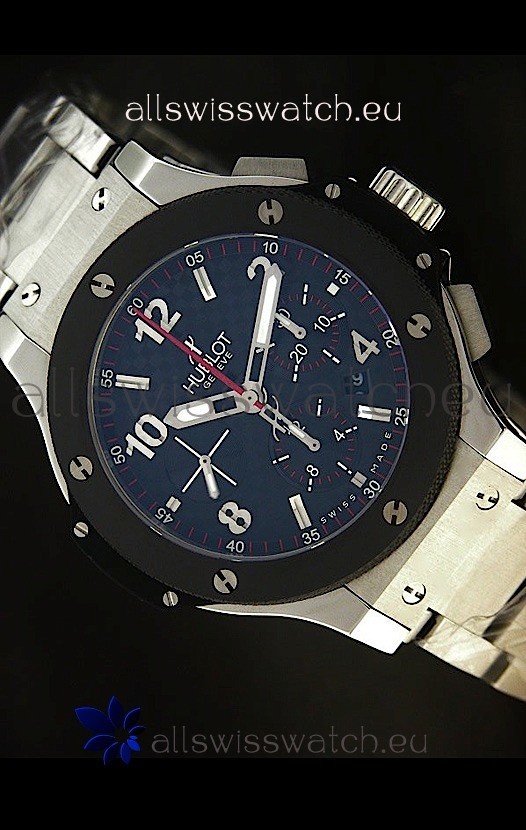 IMG_9085 Hublot Big Bangin Steel Strap Ceramic Bezel Replica 2