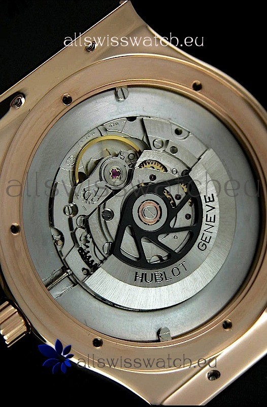 IMG_9085 Hublot Fusion Bang in Rose Gold Case Diamonds Bezel Replica 2