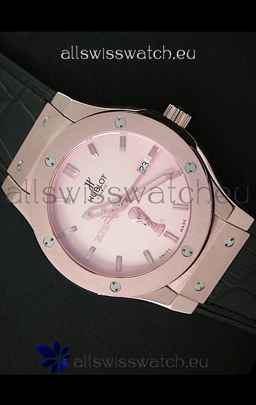 IMG_9085 Hublot Classic Fusion FIFA Edition in Pink Gold Case Replica 2