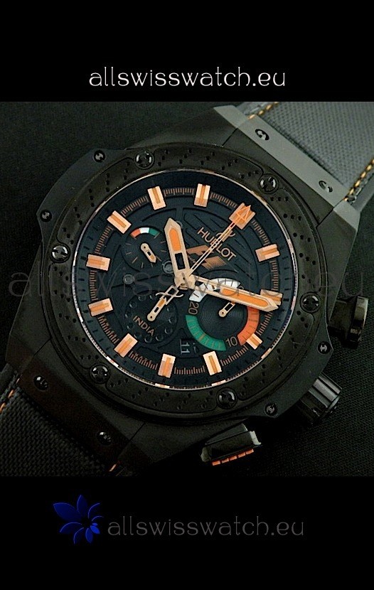 Hublot King Power F1 India Edition in Steel Replica 2