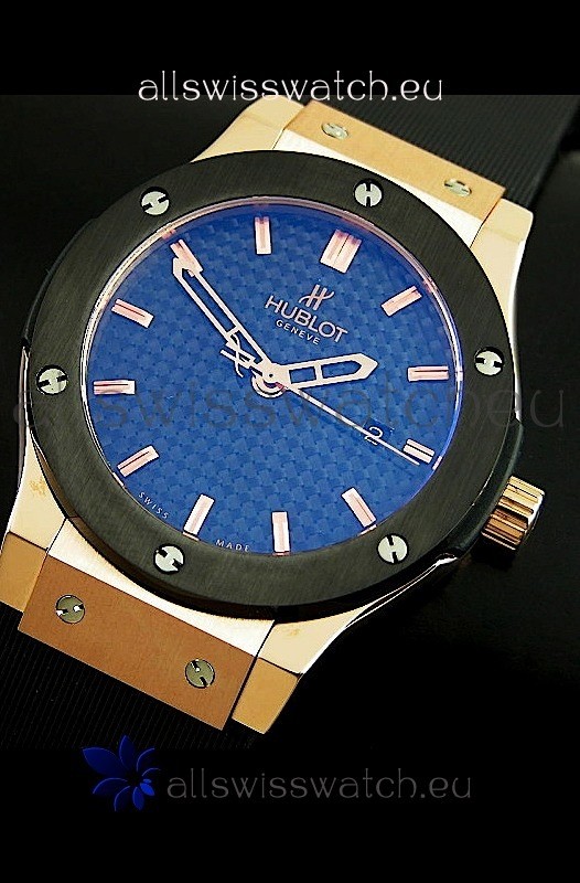 IMG_9085 Hublot Fusion Bang in Rose Gold Casing with Black Carbon Dial Replica 2