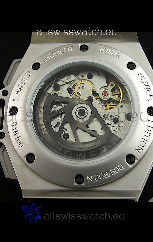 IMG_9085 Hublot Big Bang King Power Skeleton in Brushed Steel Replica 2