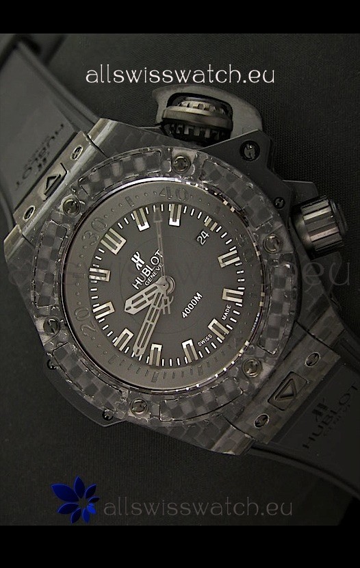 IMG_9085 Hublot Diver 4000mFull Carbon Black Dial Replica 2